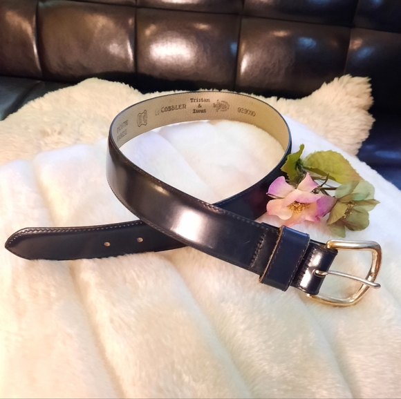 TRISTAN & ISEUT Deep Brown Leather Belt - Picture 7 of 7